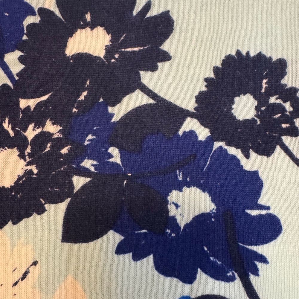 Talbots Blue Long Sleeve Lightweight Sweater - Picture 3 of 5